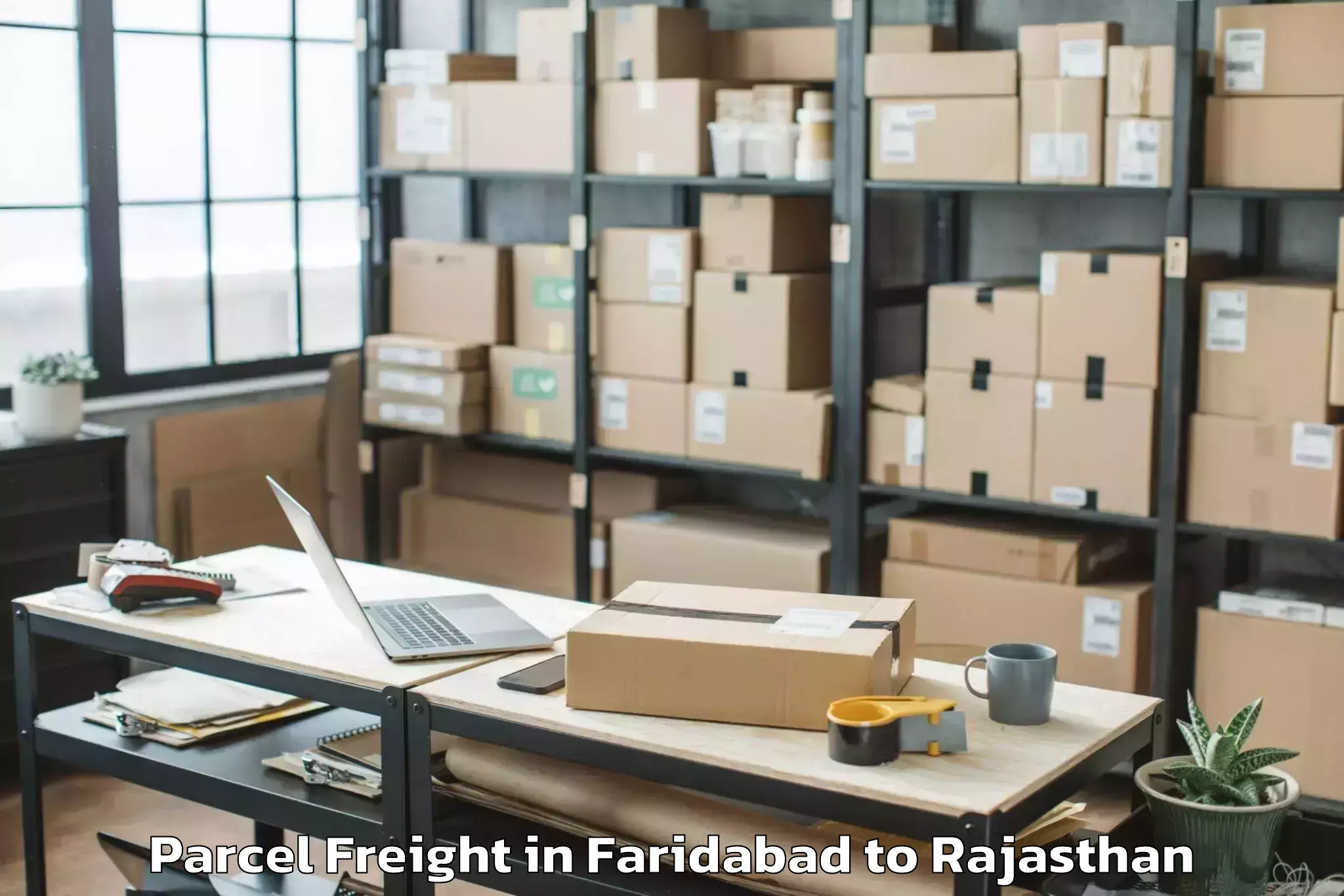 Hassle-Free Faridabad to Sanchor Parcel Freight